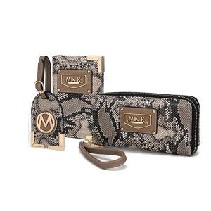 4032 Travel Gift 3 Piece Set - Wristlet Wallet -Passport Holder - Luggage